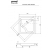 Brodzik kwadratowy głęboki z siedziskiem Igor 80x80x24x38,5 + obudowa akrylowa Piramida, Besco